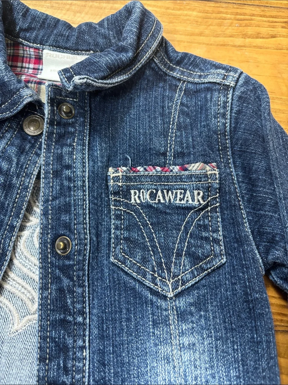 Vintage Rocawear Girls Size 3T Long Denim Jacket or Dress w/o Belt